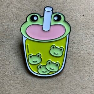 Froggie Boba Lapel Pin